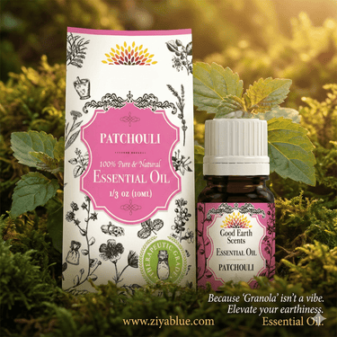 100% Natural Patchouli Essential Oil (10 ml.) 🌿✨ - Ziya Blue