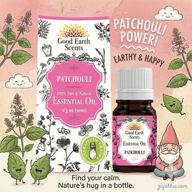 100% Natural Patchouli Essential Oil (10 ml.) 🌿✨ Designs by Deekay Inc.