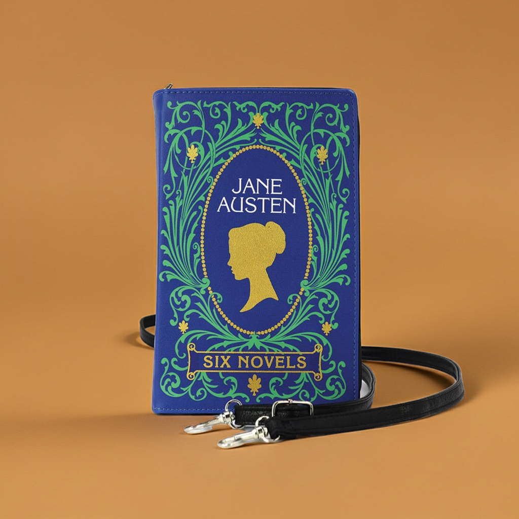 Jane Austen Novels Book Clutch