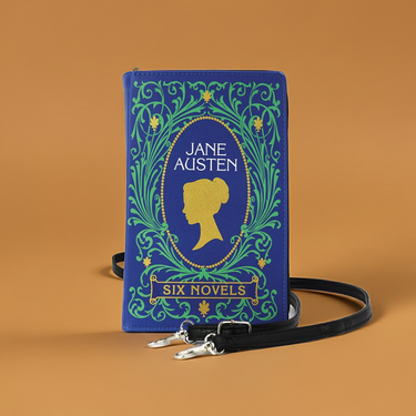 Jane Austen Novels Book Clutch