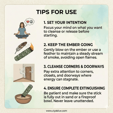 4" Canadian High Mountain Sage – The "Total Reset" Smudge Stick - Ziya Blue