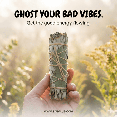 4" Eucalyptus & White Sage Smudge Sticks - Ziya Blue