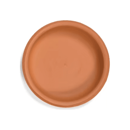 4.25" Terracotta Saucer - Ziya Blue