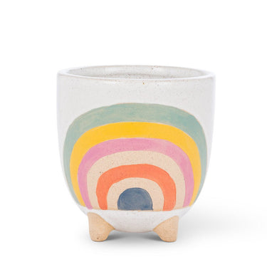 4"Rainbow Planter with Legs - Ziya Blue