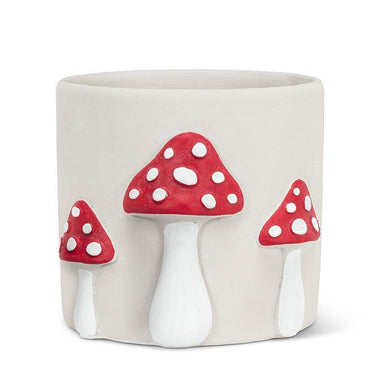 6.5" Lg Dot Mushroom Planter - Ziya Blue
