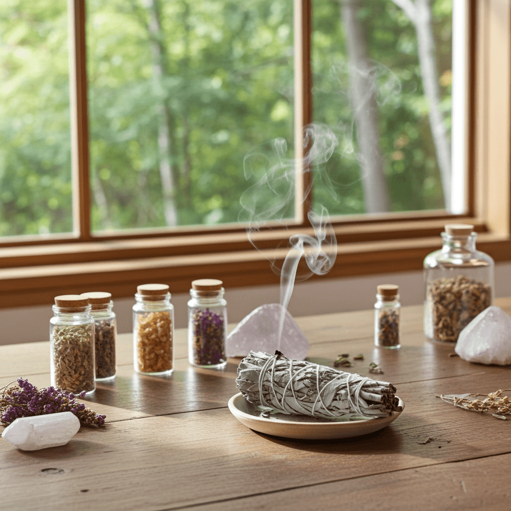 9" California White Sage Stick - Ziya Blue