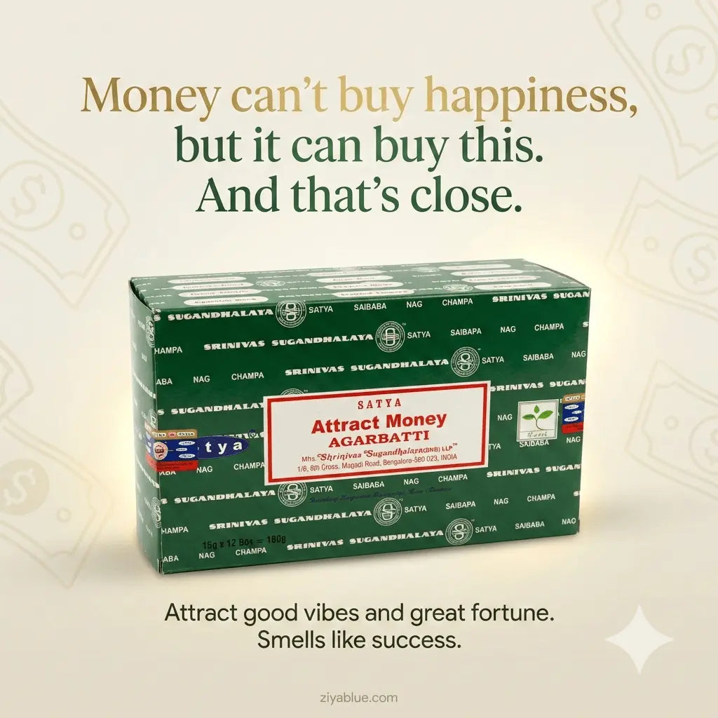 Attract Money Incense Sticks (15 g) 💵✨ - Ziya Blue