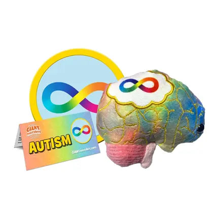 Autism Brain Plush – GIANTmicrobes Neurodiversity & Spectrum Awareness Toy - Ziya Blue