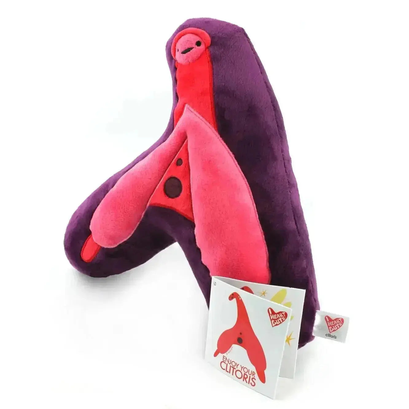 Clitoris Plushie | Anatomical Organ Pillow & Sex Ed Tool I Heart Guts Ziya Blue
