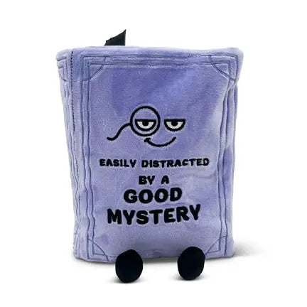 Mystery Book Plush - Your Cozy Whodunit Companion - Ziya Blue