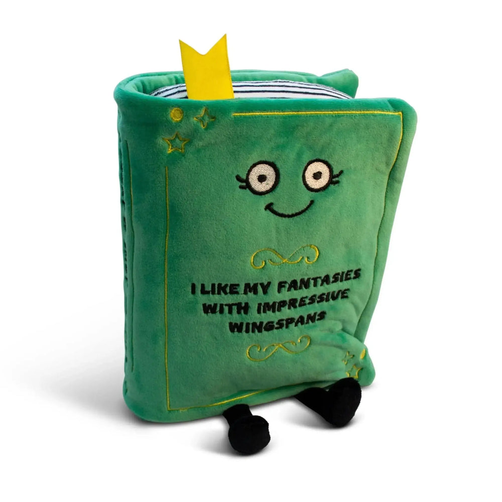 "Escape Reality" Fantasy Book Plush | Witty Bookworm Decor & Gift Punchkins