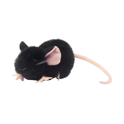 GIANTmicrobes Black Lab Mouse Plush – Science Toy (Dark Mode) - Ziya Blue