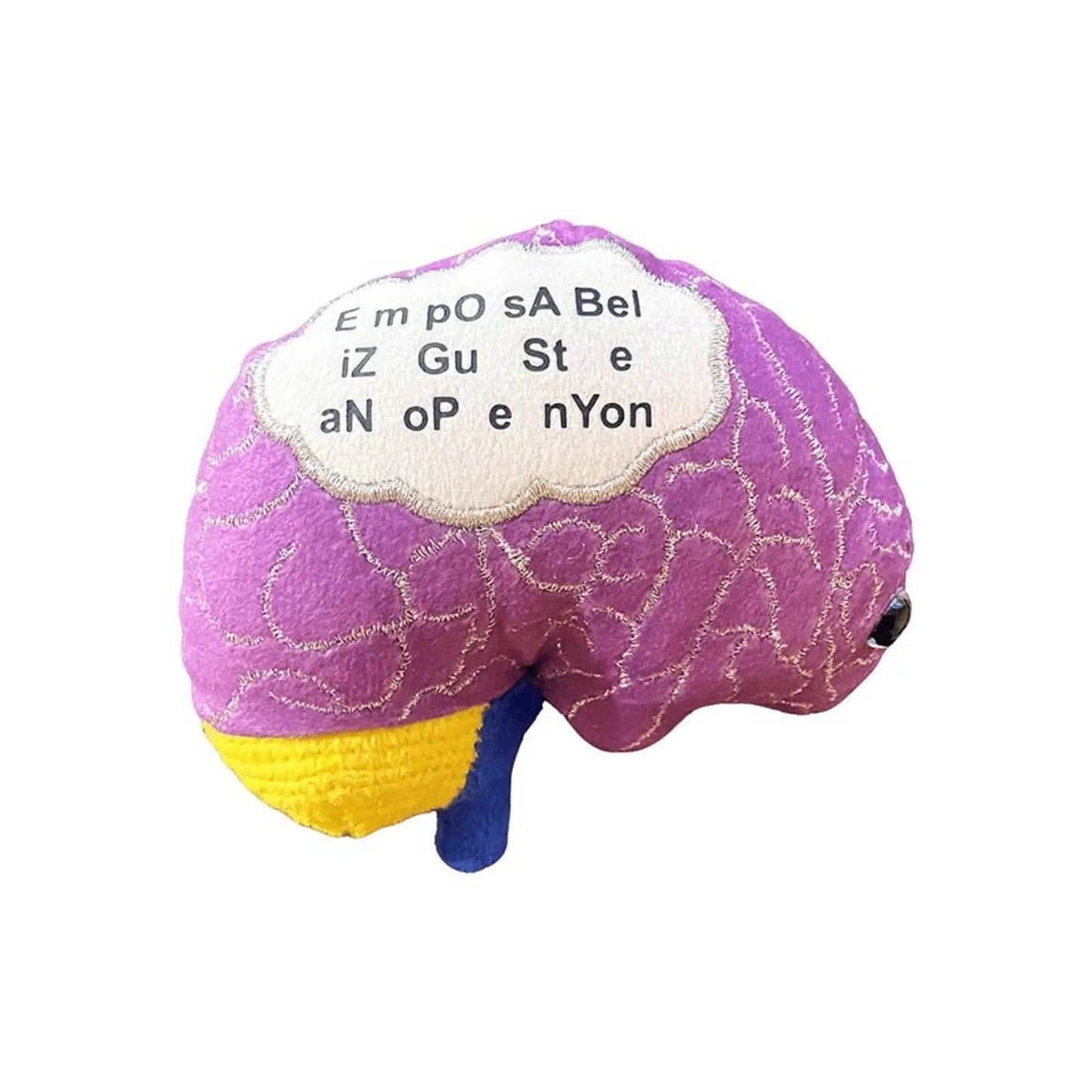 GIANTmicrobes Dyslexia Brain Plush | 5-7" Neurodiversity Awareness Toy - Ziya Blue