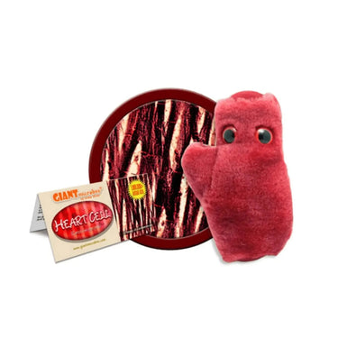 GIANTmicrobes Heart Cell Plush (With Sound) – Cardiomyocyte Toy (Listen To Your Heart) - Ziya Blue