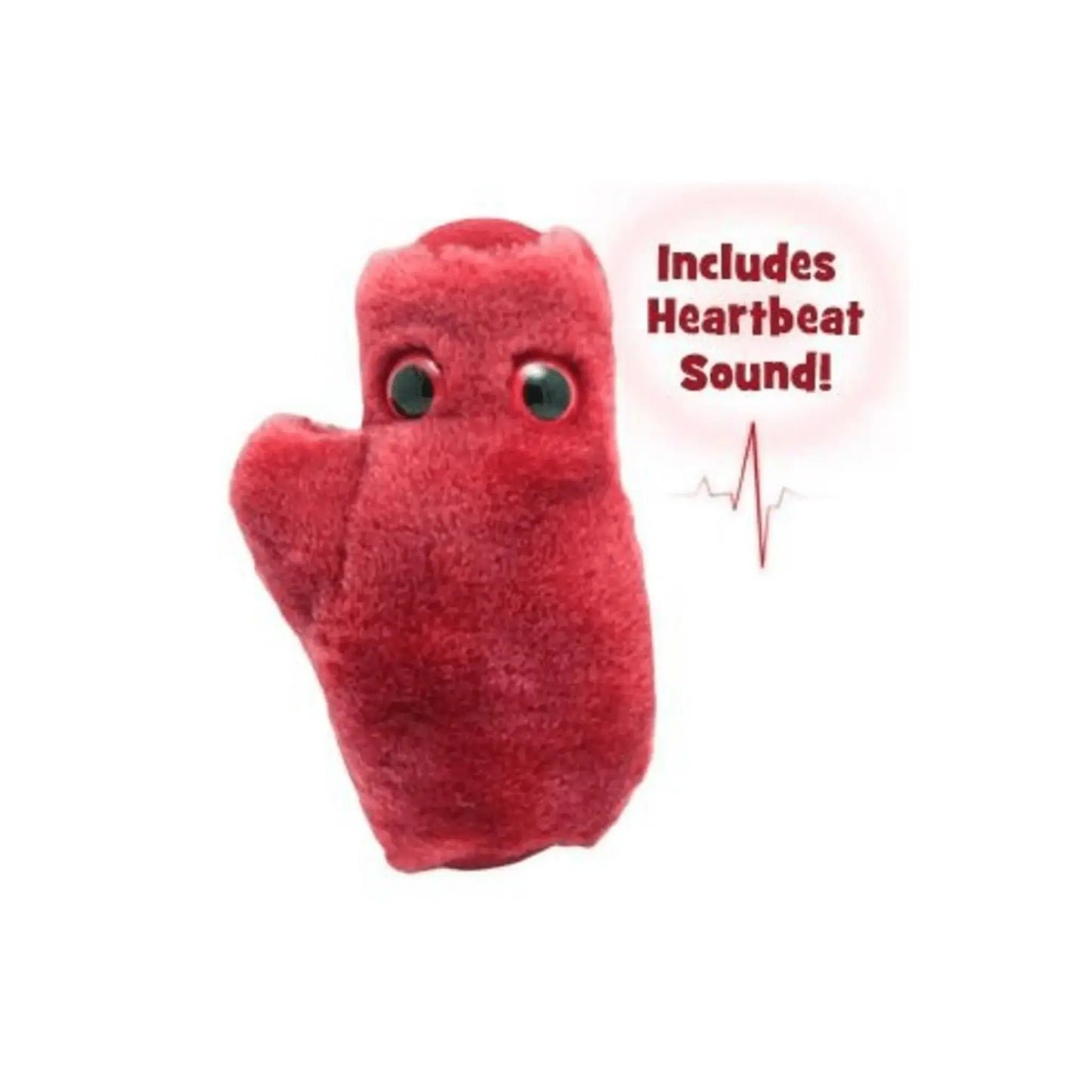 GIANTmicrobes Heart Cell Plush (With Sound) – Cardiomyocyte Toy (Listen To Your Heart) - Ziya Blue