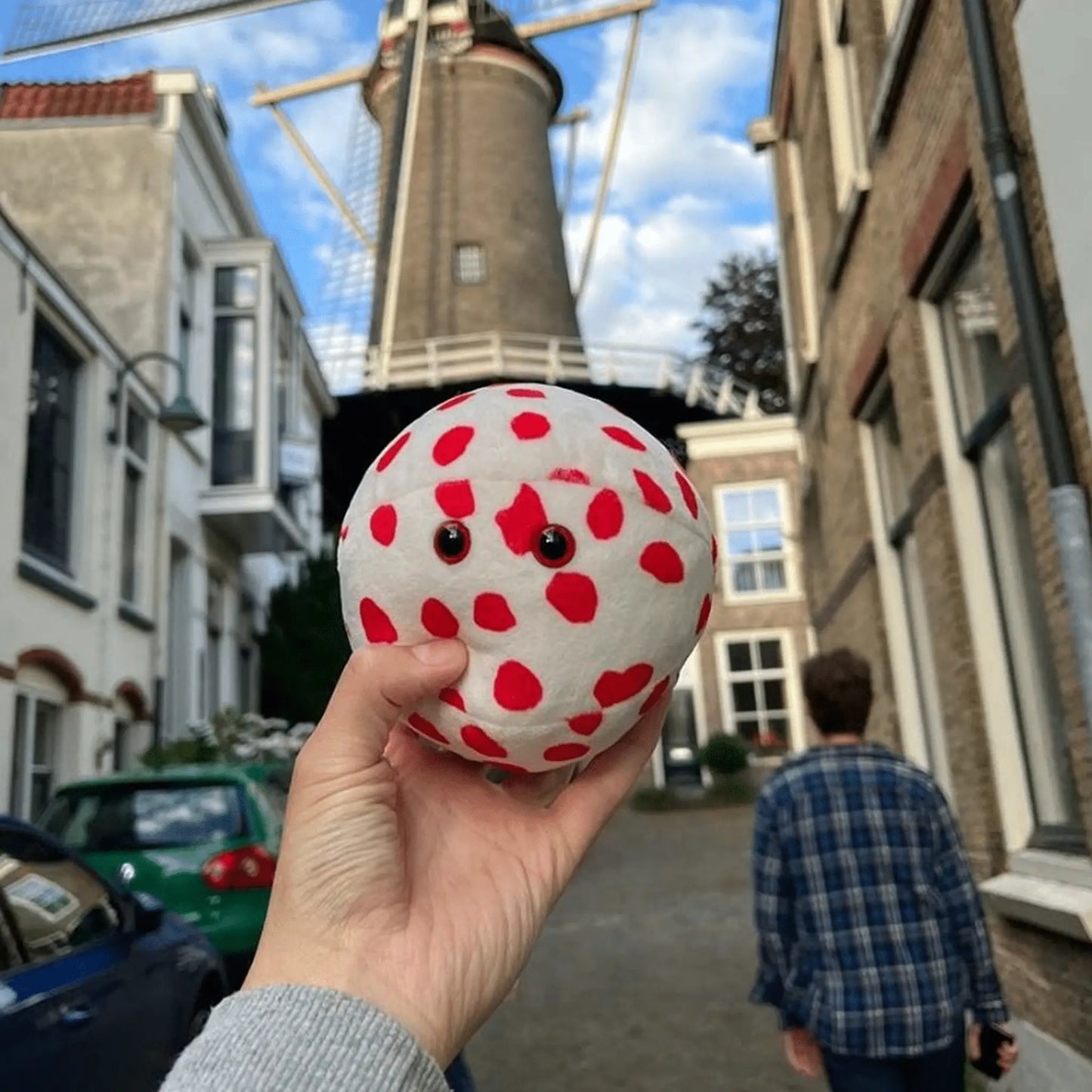 GIANTmicrobes Measles (Morbillivirus) Plush | 5-7" Educational Viral Toy - Ziya Blue