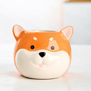 Cartoon Puppy Animal Pot 🐶🌿 - Ziya Blue