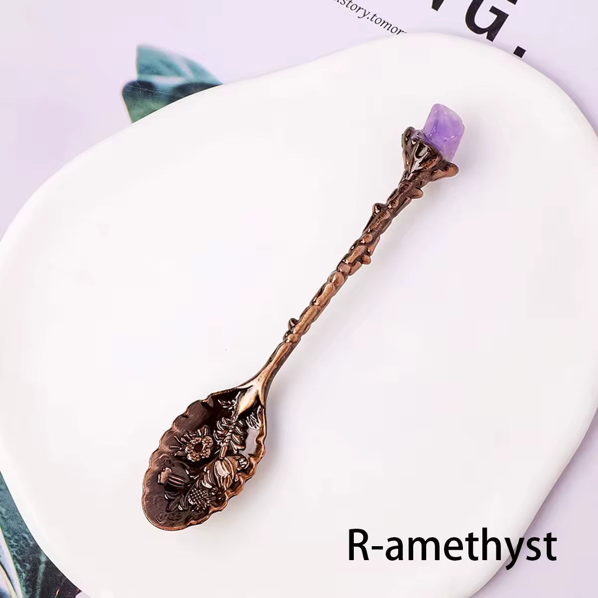 Natural Crystal Edged Spoon