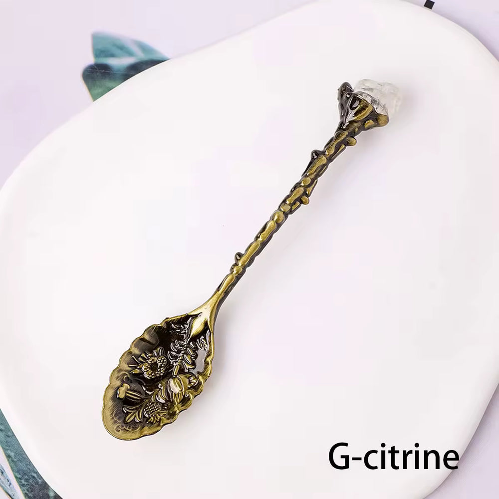 Natural Crystal Edged Spoon