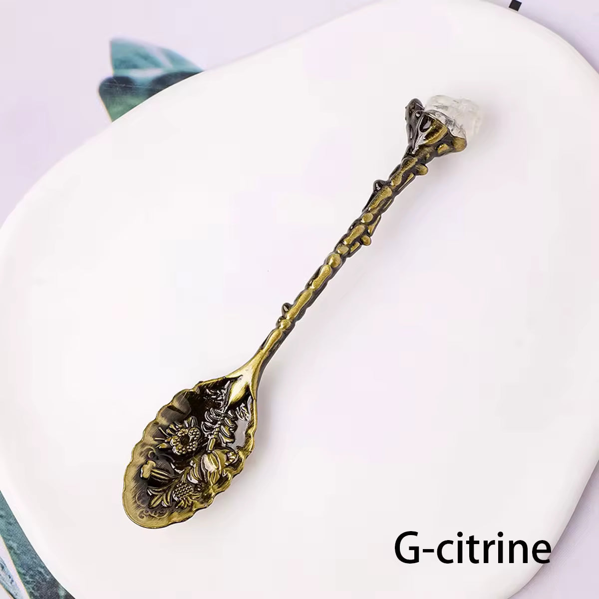 Natural Crystal Edged Spoon