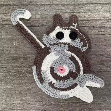 Crochet Cat Butt Coaster