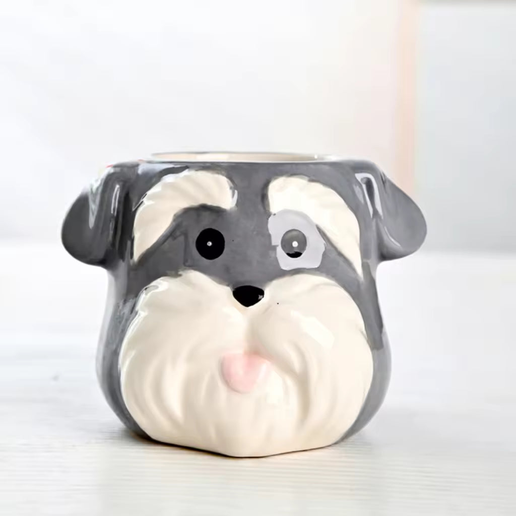 Cartoon Puppy Animal Pot 🐶🌿 - Ziya Blue