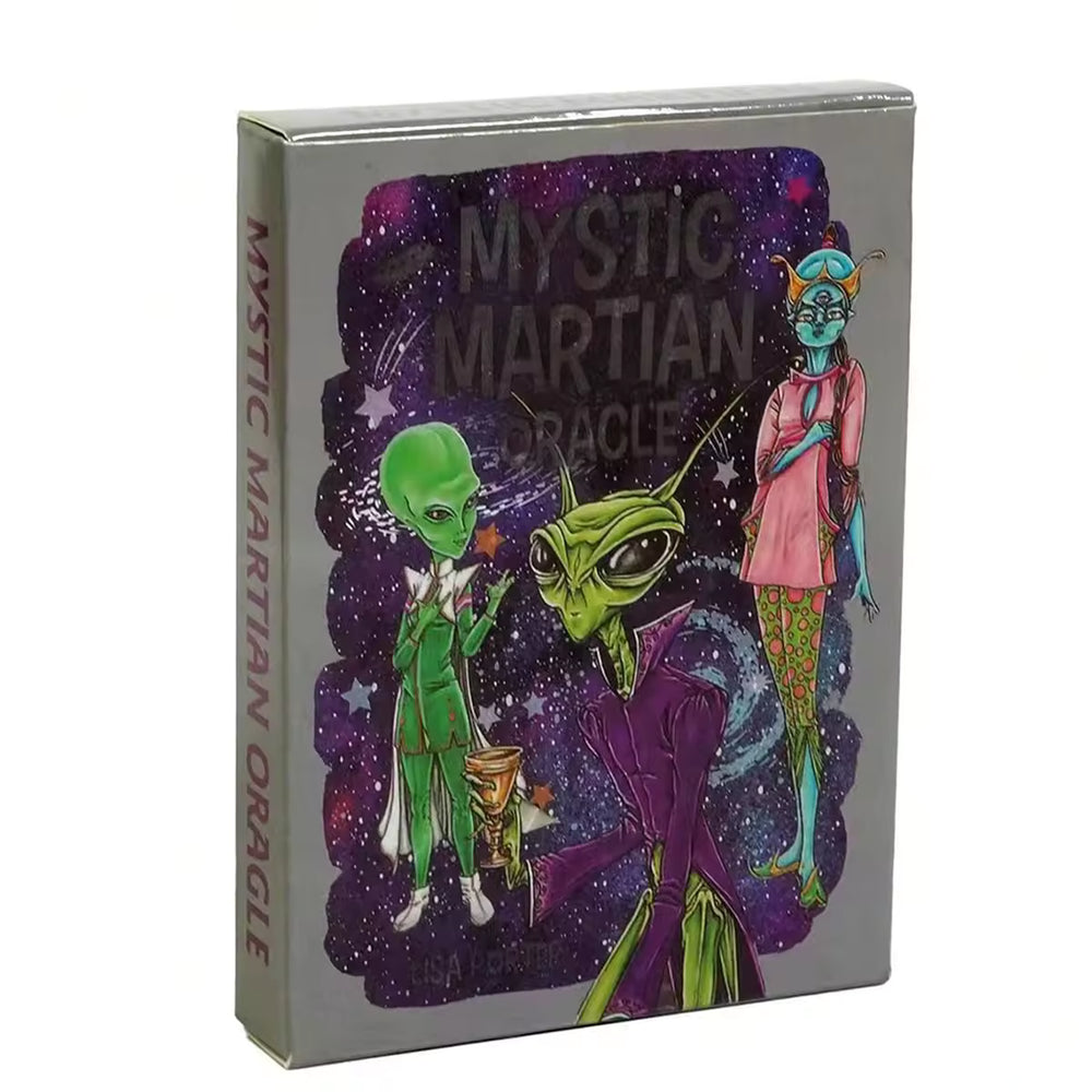 Mystic Martian Oracle: Retro - Futuristic Alien Divination Deck - Ziya Blue