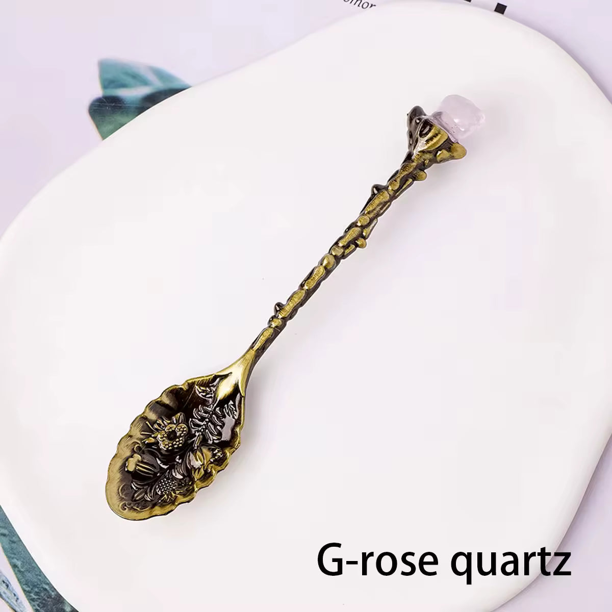 Natural Crystal Edged Spoon