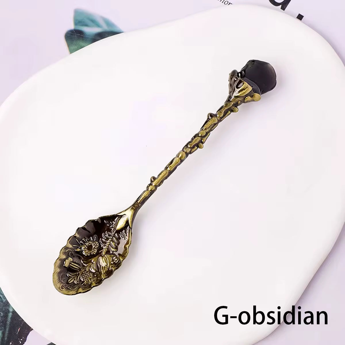 Natural Crystal Edged Spoon