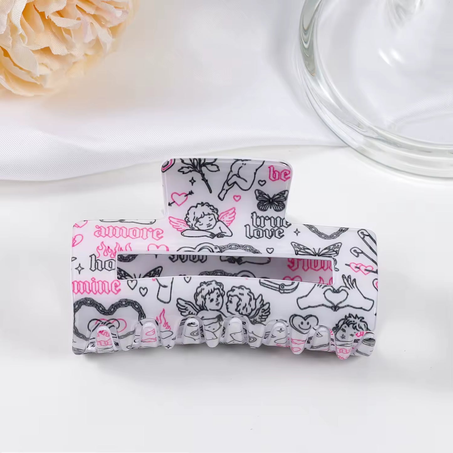 Valentines Hair Claw