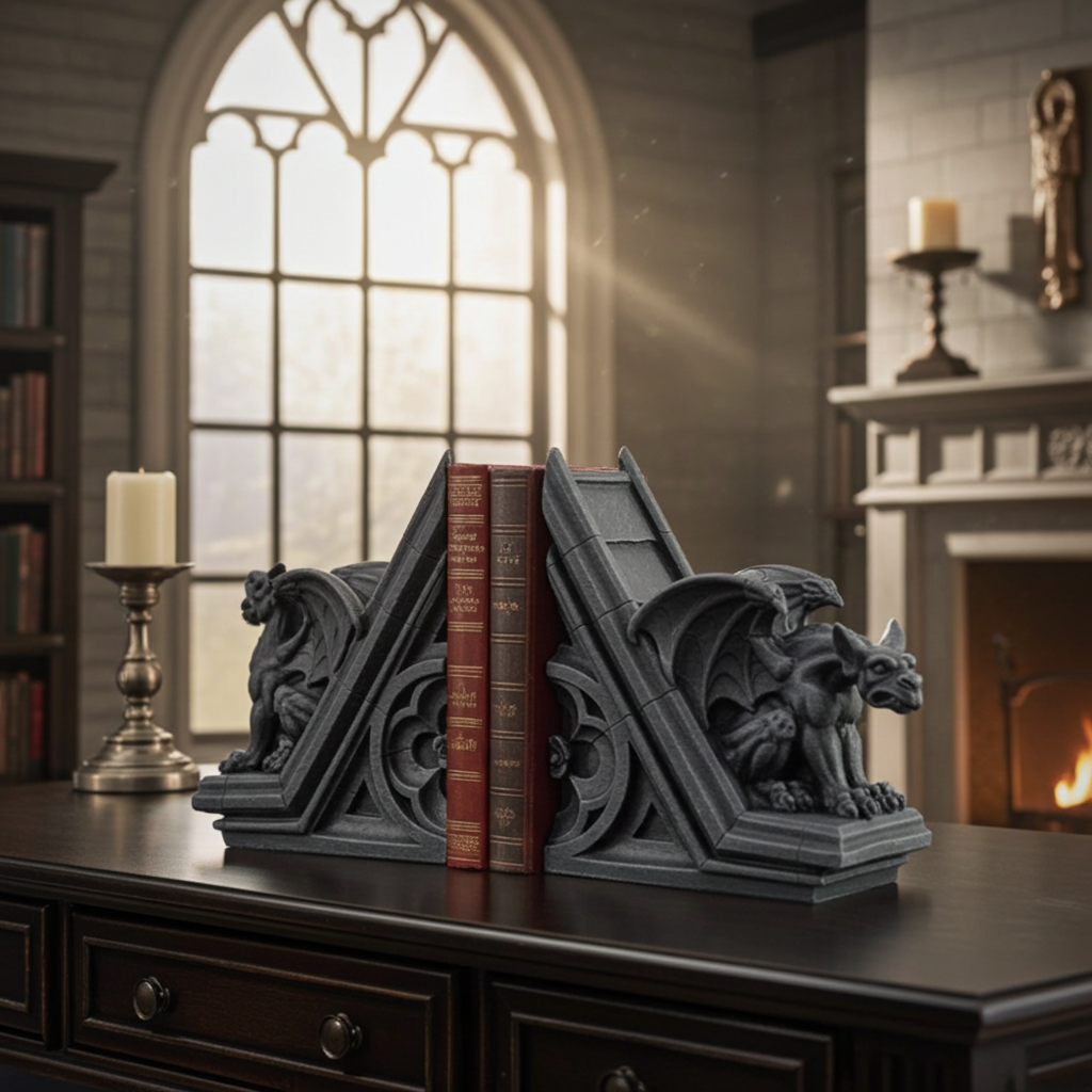 Gargoyle Bookend Set
