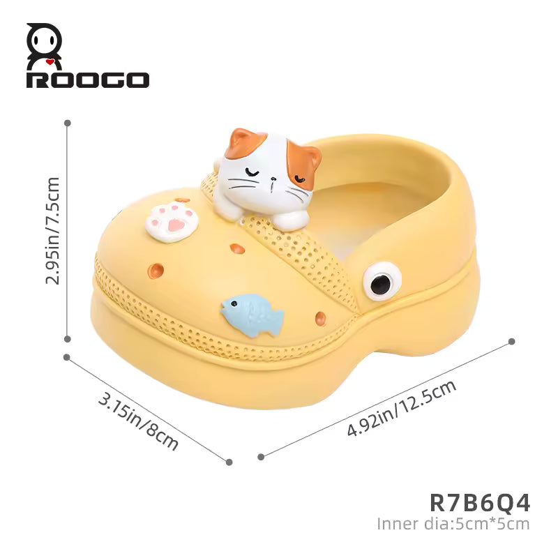 Sole Mates Clog Planter | Animal Shoe Pot (Available in 4 Styles) - Ziya Blue