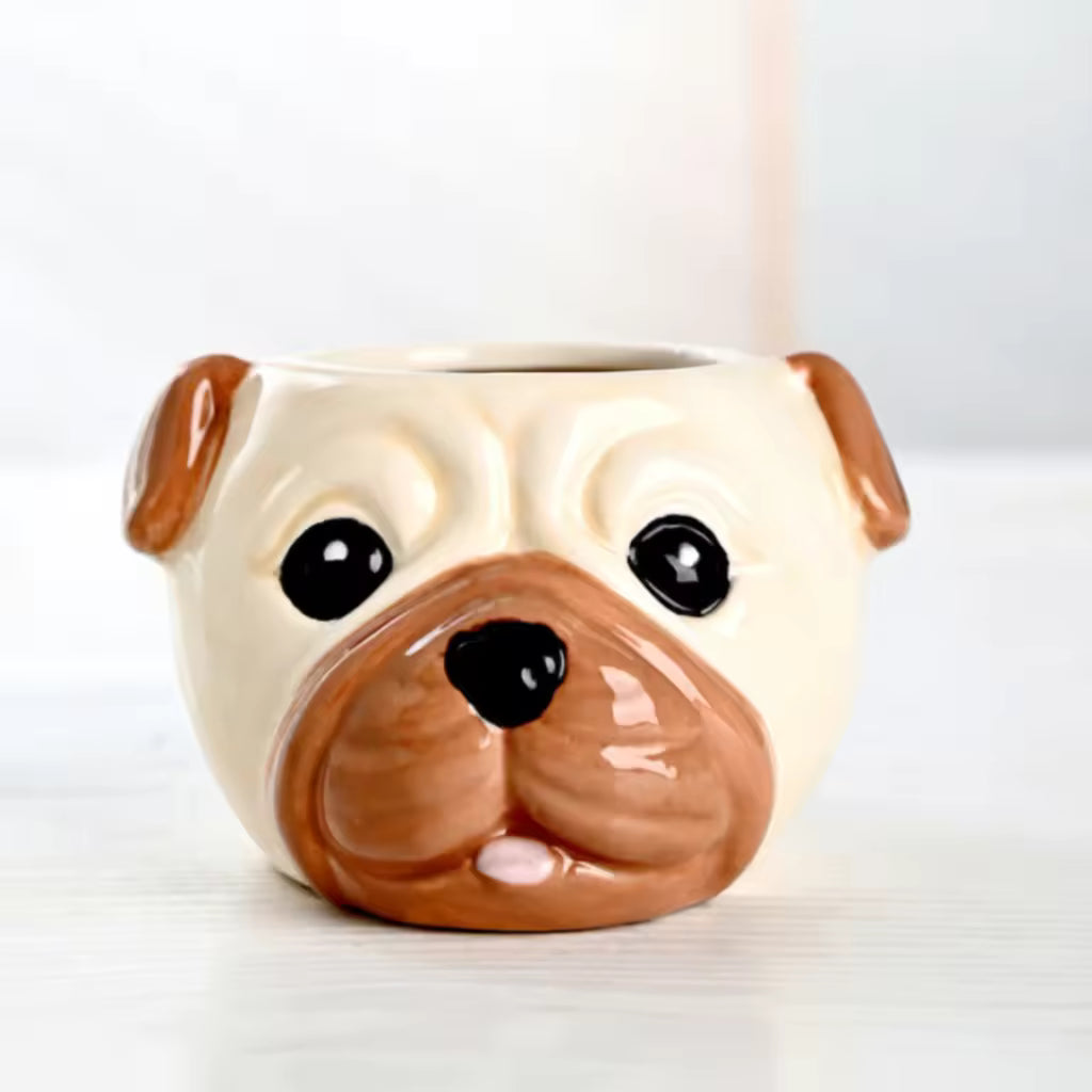 Cartoon Puppy Animal Pot 🐶🌿 - Ziya Blue