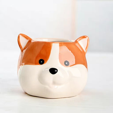 Cartoon Puppy Animal Pot 🐶🌿 - Ziya Blue