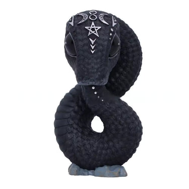 Dark Serpent Figurine | Gothic Occult Snake Statue