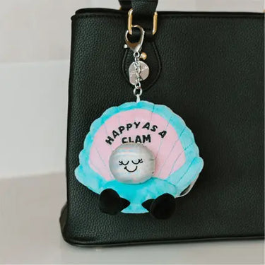 Clam Plush Bag Charm: The Happy as a Clam Accessory - Ziya Blue