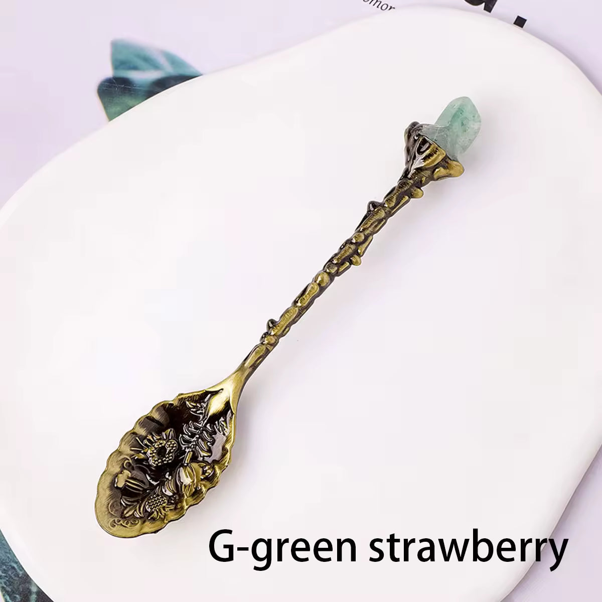 Natural Crystal Edged Spoon