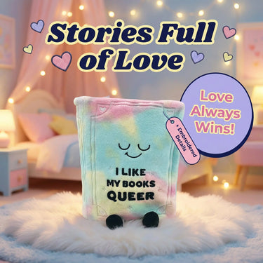Queer Books Plush - Where Love Always Wins - Ziya Blue