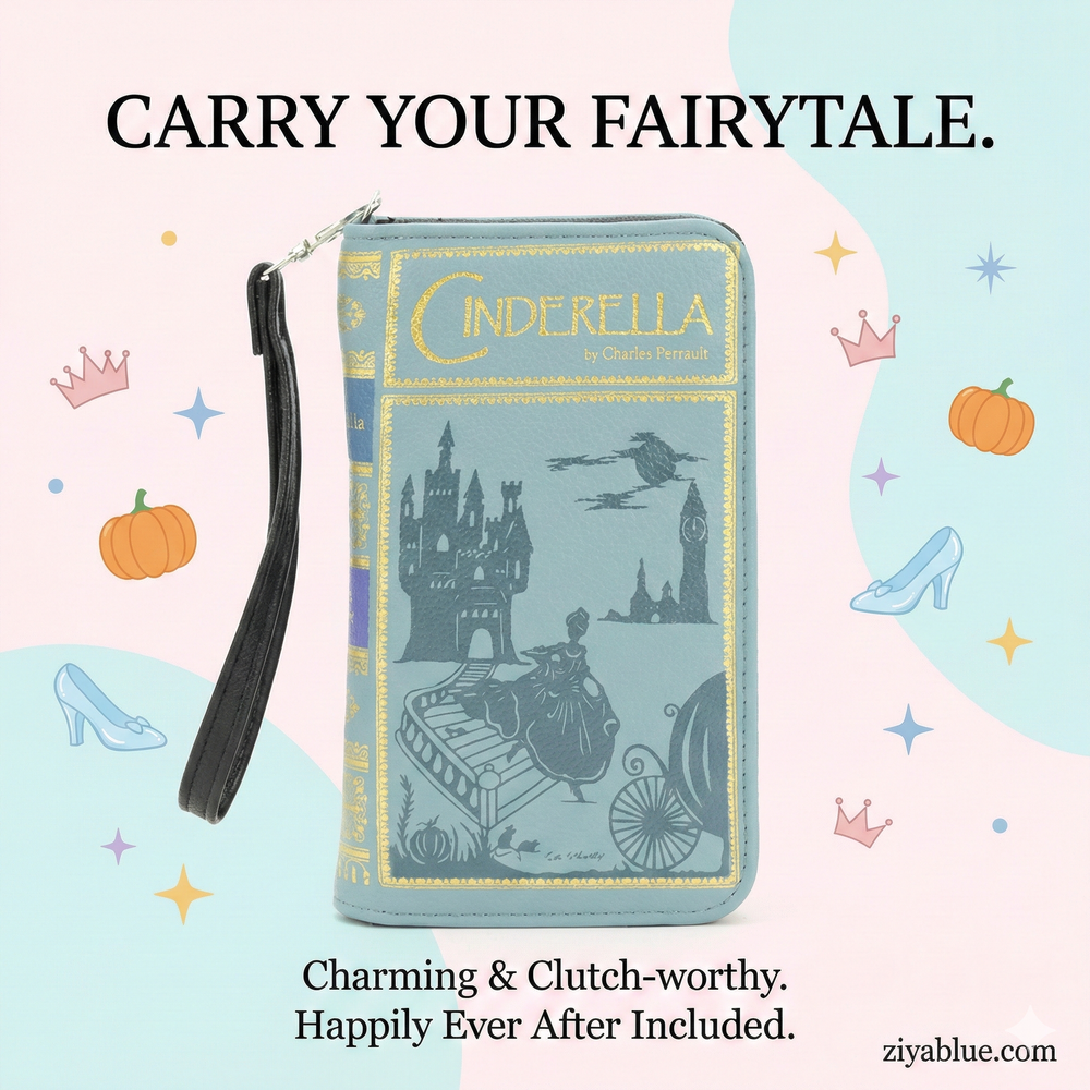 Cinderella Book Wallet in Vinyl