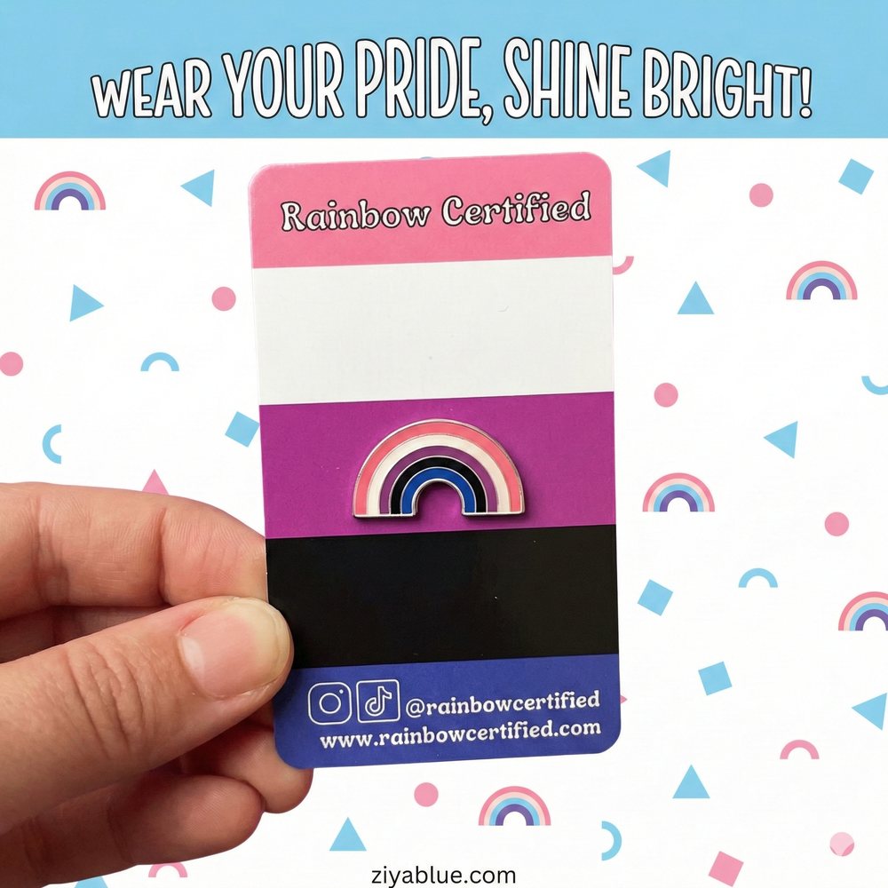 Genderfluid Pride Flag Rainbow Pin