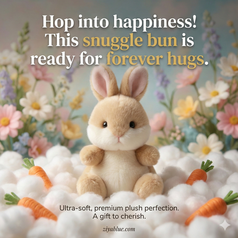 Palm Pals Ella Bunny (Tan) | Small Bunny Easter Basket Filler