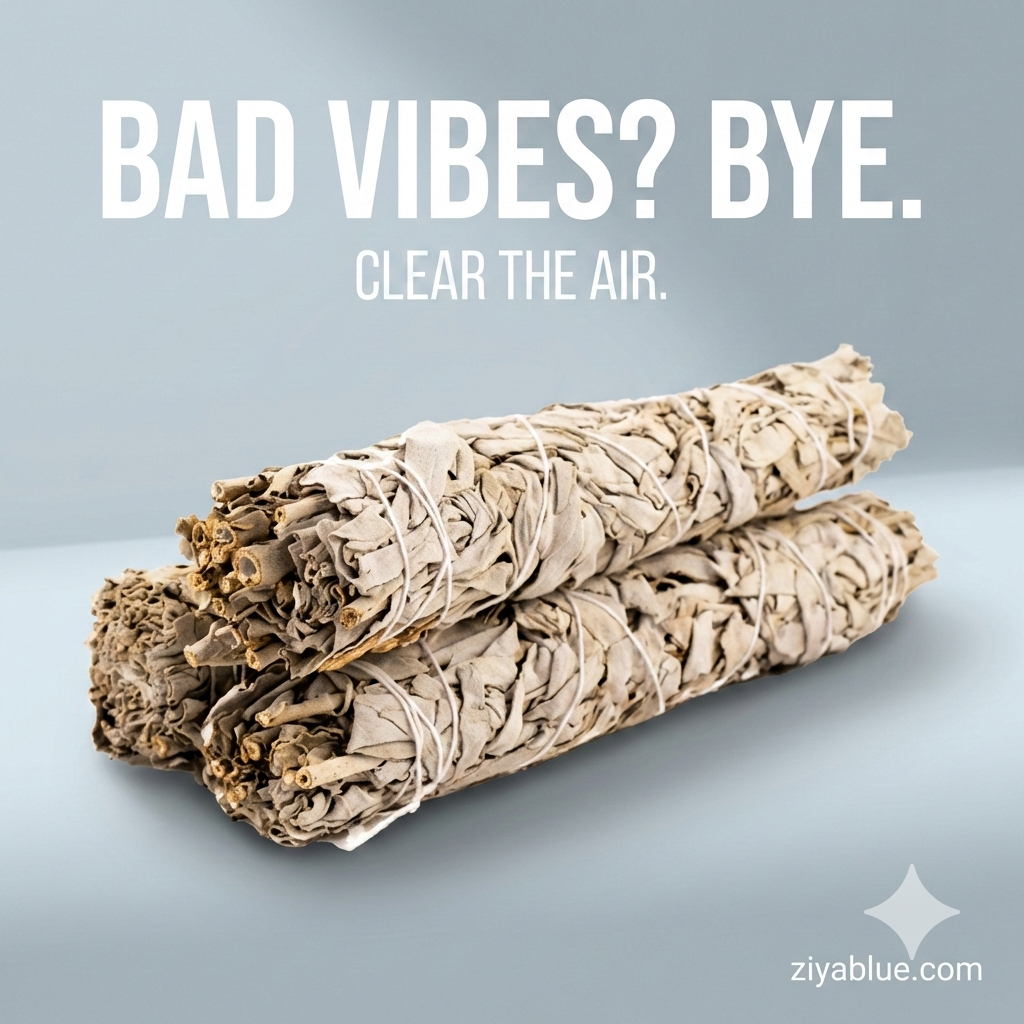 9" California White Sage Stick – The "Bad Juju" Eraser & Spiritual Smudge Stick