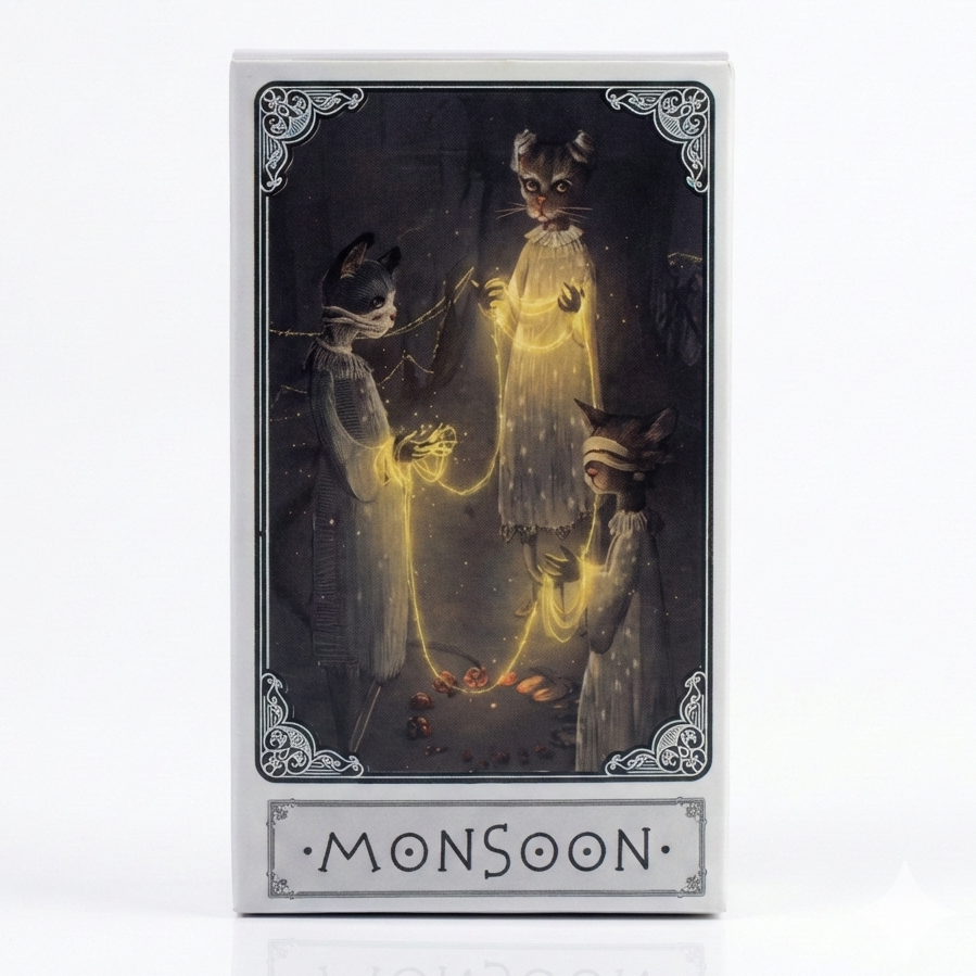 Monsoon Tarot: Japanese - Inspired 78 - Card Deck - Ziya Blue