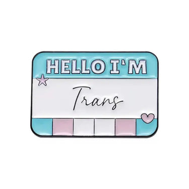 "Pin Your Mood" Enamel Pin Collection | Sassy Name Tag Pins - Ziya Blue