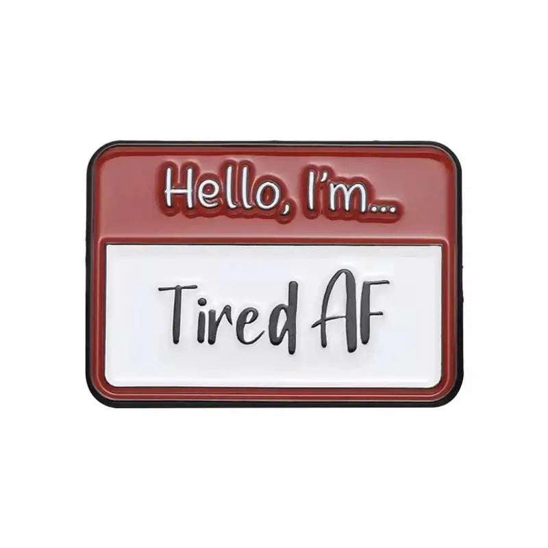 "Pin Your Mood" Enamel Pin Collection | Sassy Name Tag Pins - Ziya Blue