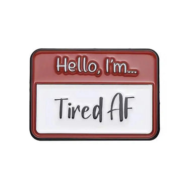 "Pin Your Mood" Enamel Pin Collection | Sassy Name Tag Pins - Ziya Blue