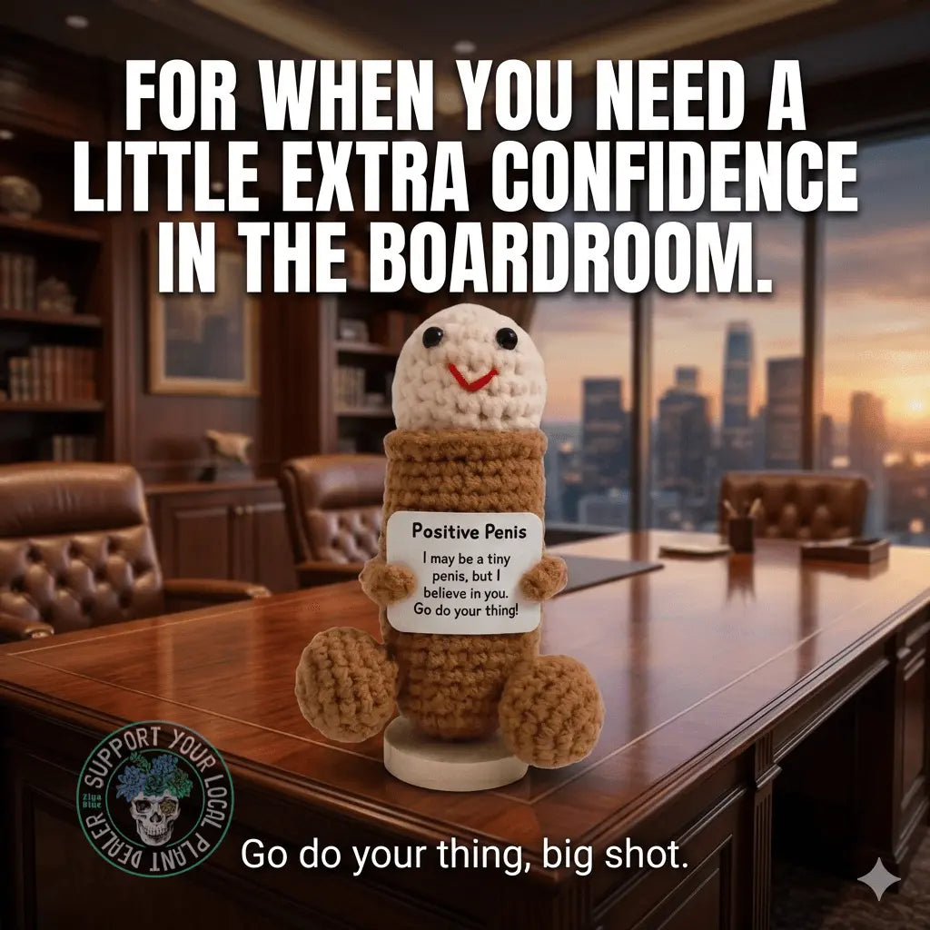 Positive Penis Crochet – The "Big Energy" Pocket Companion - Ziya Blue