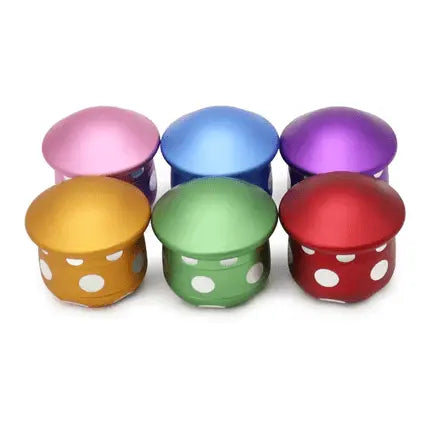 Spotted Mushroom Herb Grinder – The "Magic" Multi-Level Grinder - Ziya Blue