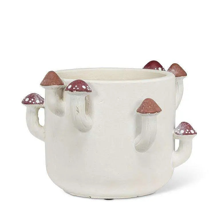 Sprouting Mushroom Planter — Small Cement Mushroom Pot (4" H) Abbott