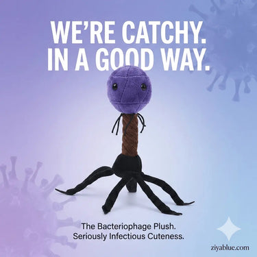 T4 Bacteriophage Plush – GIANTmicrobes Virus Hunter (Huggable Microbiology) - Ziya Blue